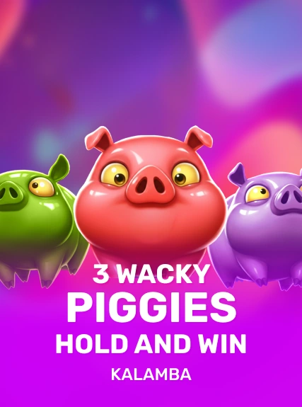 3 Wacky Piggies Hold and Win game tile